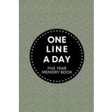 One Line A Day Five Year Memory Book: Green Polka Dot Memory Journal With Daily Reflection Space For Five Years For Adults, Teens, Tweens, and Kids - One Line A Day Journal Green