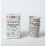 One Little Foodie Bambu Bardak Seti 3'lü (120 ml) - Renkli