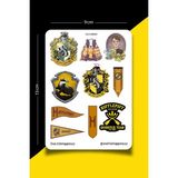 One Little Happiness Harry Potter Hufflepuff Temalı Sticker Seti | Bullet Journal Sticker | Defter | Çıkartma | Scrapbook
