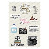 One Little Happiness Hukuk Sticker Seti Macbook Notebook Tablet Telefon Ajanda Laptop Defter Sticker Seti