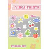 One Little Happiness Laptop Sticker Seti 13 Adet Sticker Macbook Notebook Tablet Telefon Ajanda Defter Sticker Seti