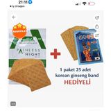 One More Onemore Painless Night Glu + 1 Paket 25 Adet Korean Red Ginseng Bant Hediyeli