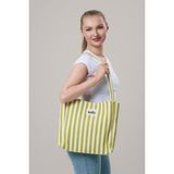 One Omuz Çantası – Hem Günlük Hem Tatil Şıklığı Mini Clutch Hediye - Fıstık Yeşili Çizgili - Fısıtk Yeşili