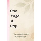 One Page a Day: A 90-Day Gratitude & Mindfulness Journal