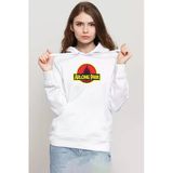 One Piece Anime Arlong Park Beyaz Kadın 3İp Kapşonlu Sweatshirt