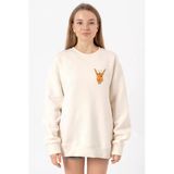 One Piece Anime Bepo Ekru Kadın 2ip Sweatshirt