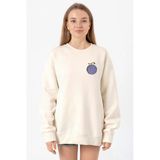 One Piece Anime Gomu Gomu Devil Fruit Ekru Kadın 2ip Sweatshirt