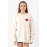 One Piece Anime Ope Ope Devil Fruit Ekru Kadın 2ip Sweatshirt
