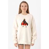 One Piece Anime Sanji Ekru Kadın 2ip Sweatshirt