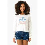 One Piece Anime Tony Tony Chopper Jolly Roger Ekstra Uzunkol Sweatshirt Ekru