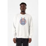 One Piece Anime Yamato Mask Beyaz Erkek 2ip Sweatshirt