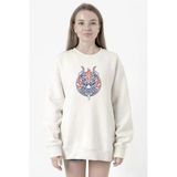 One Piece Anime Yamato Mask Beyaz Kadın 2ip Sweatshirt