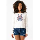 One Piece Anime Yamato Mask Ekstra Uzunkol Sweatshirt Ekru