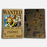 One Piece Franky Kareli A4 Okul Defteri 72 Yaprak Model 1 - Hasır Şapka Serisi - Baskılı