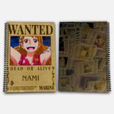 One Piece Nami Çizgili A4 Okul Defteri 72 Yaprak Model 1 - Hasır Şapka Serisi - Baskılı