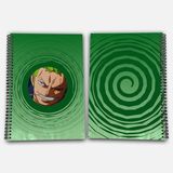 One Piece Zoro Çizgisiz A4 Okul Defteri 72 Yaprak Model 3 - Hasır Şapka Serisi - Baskılı