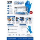 One Plıs One Plus Nitril Eldiven Pudrasız Small Mavi 100'lü Paket