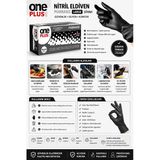 One Plus Nitril Eldiven Pudrasız Larc Siyah 100'Lü Paket