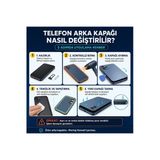 One Plus Vida Seti + Yapıştırıcı One Plus 9 Gri Yapıştırıcı B-7000 Yapıştırıcı Vida Seti Arka Kapak Arka Cam Batarya Kapağı Lazer K
