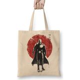 One Punch Hero Bez Çanta Uzun Saplı - Açık Bej - 40 X 40