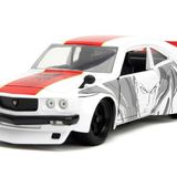One Punch Man 1:24 1974 Mazda RX-3 Die-cast Car & 2.75" Saitama Figürü, Çocuklar ve Yetişkinler için Oyuncaklar
