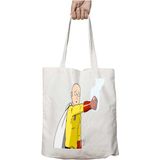 One Punch Man Bu Iki Tarafı Kalıcı Baskılı Yıkanabilir Çanta