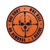 One Shot One Kıll Keskin Nişancı Deri Peç - Arma - Askeri Patch
