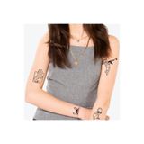 ONE SPRAY TATTOO Paris City Pack Dövme Şablon Seti, Geçici Dövme, Spreysiz