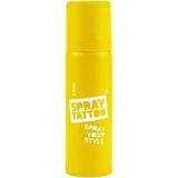 One Spray Tattoo Spray Tattoo Sarı Renk Geçici Dövme Spreyi Sürpriz Şablon li