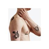 ONE SPRAY TATTOO Tokyo City Pack Dövme Şablon Seti ve Siyah Sprey, 7 Şablon, 15 Tasarım