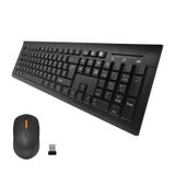 ONE-UP 2.4G Kablosuz Klavye ve Fare Combo - Ergonomik Tasarım, Sessiz Çalışma, Çoklu DPI, Çevre Dostu ABS Malzeme, Uzun Pil Ömrü, Mac, Windows, Dizüstü Bilgisayar için (Uzay Siyahı)