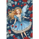 One Wing Alice in Wonderland Fairy Notebook/ Journal: Wonderland Series, 120 pages; by: Blue Pixie Creations