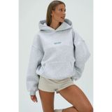 oneagılyazı Kadın Oversize Sweatshirt Hoodie – Kapüşonlu, 3 İplik Polar, Kanguru Cepli