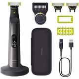 Oneblade Pro 360 Otantik Elektrikli Sakal Düzeltici, Yüz Ve Vücut İçin Tıraş Makinesi, 3 X 360 Bıçak, 20 Uzunlukta Tarak, Vücut Kiti, Şarj Standı, Seyahat Kılıfı, Qp6652/35