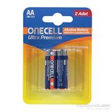 Onecell Ultra Premium Alkalin 2'li AA Pil