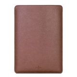 ONECOVERY | Macbook Pro 16" inç [2021-2024] - Su Geçirmez Deri Laptop Kılıfı (Koyu Kahverengi)