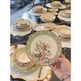 Onedekor 27 Parça Çok Renkli Moorn Yemek Takımı 6 Kişilik Stoneware Modern Desenli