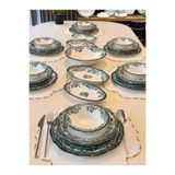 Onedekor 29 Parça 6 Kişilik Porselen Yemek Takımı Velour Green