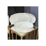 Onedekor 3'lü Istanbul Modern Silver Salata Kayık Kase Seti