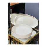 Onedekor 3'Lü Modern Gold Salata Kayık Kase Seti