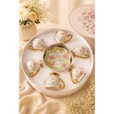 Onedekor 6 Kişilik Sakura Rose Porselen Kahve Fincanı 90 cc