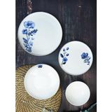 Onedekor Peta Blue 24 Parça 6 Kişilik Ince Porselen Yemek Takımı