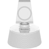Oneder V02 Wireless Şarjlı Dokunmatik Digital Saat Kablosuz Hoparlör - Speaker - Beyaz