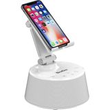OneDer V02 Wireless Şarjlı Dokunmatik Digital Saat Kablosuz Stereo Hoparlör - Speaker - Beyaz