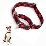 ONEFOJOJO Köpekler için Martingale Yaka, Kırmızı Manda Ekose Martingale Köpek Tasması Ayarlanabilir Premium Kaymaz Yaka Küçük Kız veya Erkek Köpekler için Martingal Yaka