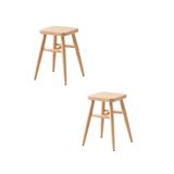 Onehome Ahşap Tabure Ham Kare 36X36x45 Cm 2 Adet