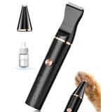 oneisall Kedi patisi IPX7 su geçirmez pati kesme makinesi, 2 bıçak başlığı, pati düzeltici, köpek, kedi, pati, göz, kulak, yüz, vücut için (siyah)