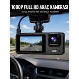 Oneol Yayınevi 3 Kanallı Araç Kamerası – Full Hd 1080P Kayıt 2” Ekran Park Gözetimi Deste? - 1OL6728-4495 - Renkli