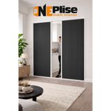 oneplise sineklik sistemleri Premium Seri Duble Kapı Seperatörü-Estetik Akordiyon Plise Perdesi Ölçü Aralığı(0-230 CM X 0-230 CM)