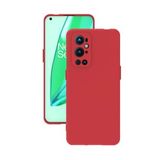 OnePlus 9 Pro Kılıf Kamera Korumalı Silikon Rubber Arka Kapak Kırmızı